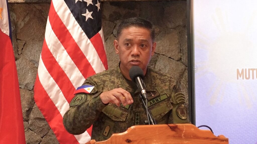 US-made Typhon midrange capability missile eyed by AFP — Brawner. In photo is Armed Forces of the Philippines (AFP) Chief Gen. Romeo S. Brawner Jr. talking to members of the media during a press conference that followed the MDB-SEB Meeting 2024 at the Philippine Military Academy in Baguio City on Thursday, August 29, 2024. Brawner said the AFP wants to procure its own US-made Typhon mid-range capability (MRC) missile system, as part of its advancement push to get the latest weapons systems. Arnel Tacson/INQUIRER.net