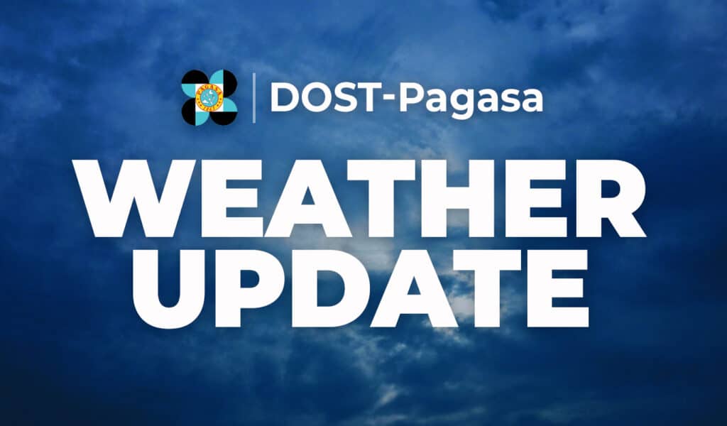 Pagasa: Friday will be rainy, cloudy in most parts of PH. 