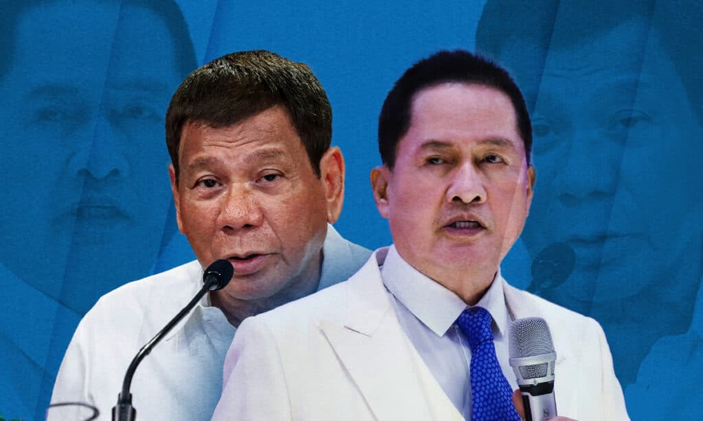 QUIBOLOY AND DUTERTE COMPOSITE IMAGE FROM INQUIRER FILE PHOTOS