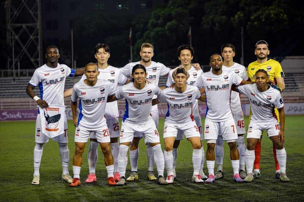 Cebu FC's starting eleven during their AFC Champions League Two match. | Photo courtesy of Cebu FC