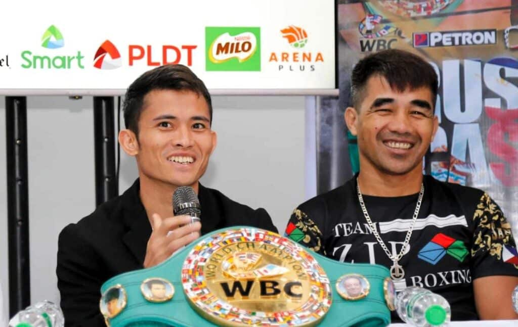 Jerusalem successful title defense: Domingo shares their tough journey. In photo are Melvin Jerusalem (left) and Michael Domingo (right). | Sanman photo