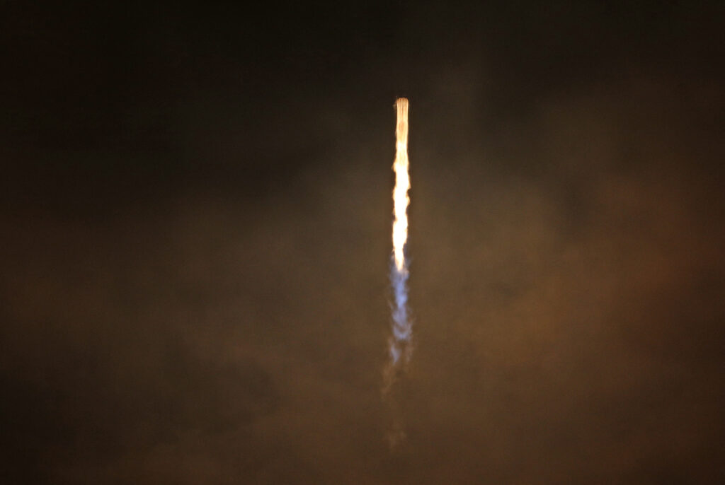 Private astronauts on daring trek ahead of historic spacewalk. IN PHOTO is a SpaceX Falcon 9 rocket with the Crew Dragon Resilience spacecraft leaving a firey plume as it soars from the Kennedy Space Center in Cape Canaveral, Florida on September 10, 2024. | Photo by Gregg Newton / AFP