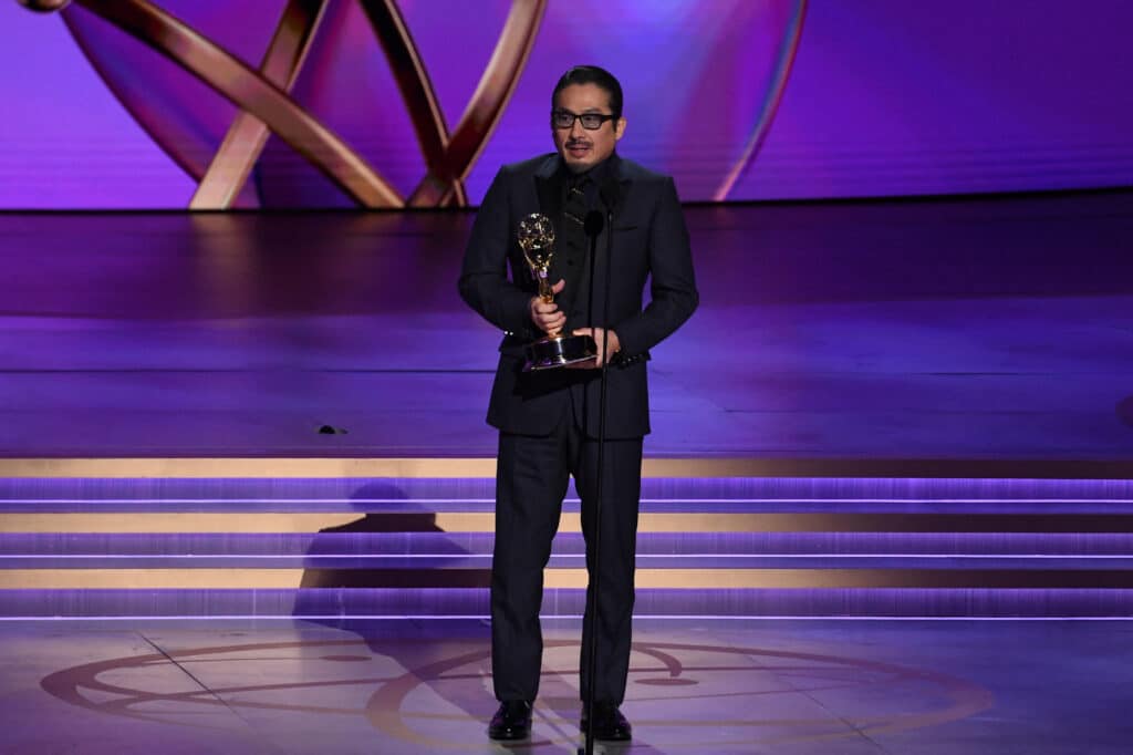 Emmy Awards: ’Shogun' and 'Hacks' win top series. In photo is Japanese actor Hiroyuki Sanada accepting the Outstanding Lead Actor in a Drama Series award for “Shogun” during the 76th Emmy Awards at the Peacock Theatre at L.A. Live in Los Angeles on September 15, 2024. | Photo by VALERIE MACON / AFP