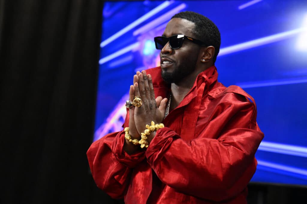 Sean 'Diddy' Combs charged with racketeering, sex trafficking. In photo is US producer-musician Sean "Diddy" Combs gesturing in the press room during the MTV Video Music Awards at the Prudential Center in Newark, New Jersey, on September 12, 2023. | FILE PHOTO [Photo by ANGELA WEISS / AFP]