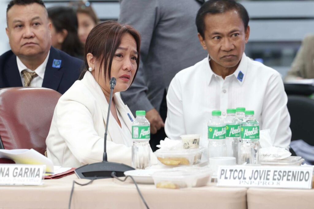 Osmeña tells lawmakers at House probe: Garma on payola. IN PHOTO is former police Col. Royina Garma answering questions from lawmakers during the fifth quad-committee hearing held on Thursday, September 12, 2024. Garma was cited for contempt by the panel, after Abang Lingkod party-list Rep. Joseph Stephen Paduano found her lying and evasive in her answers. (Photo from the House of Representatives media bureau)