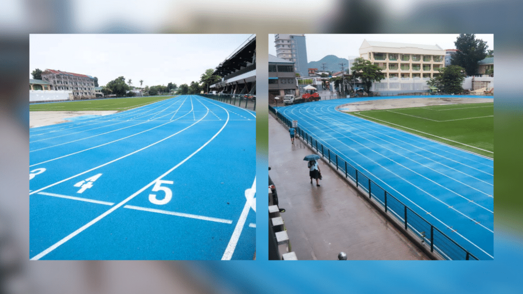 Minglanilla track oval built with quality in mind - town councilor. In photo is Minglanilla's newly-opened rubberized track oval. | Photo from Sugbuanong Kodaker