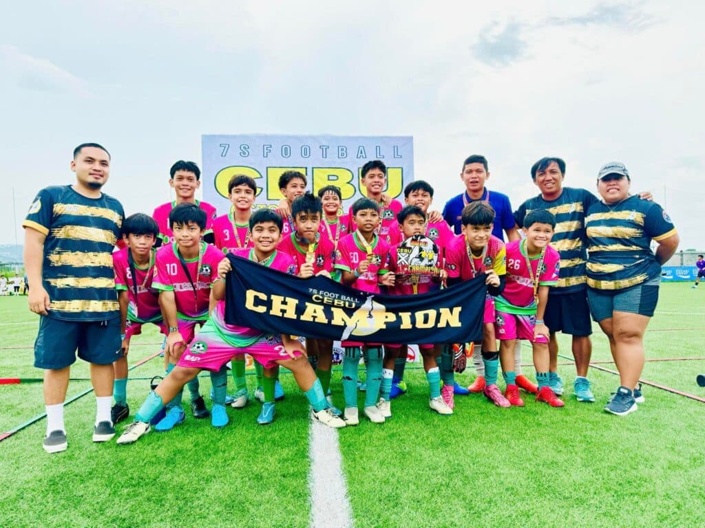 Giuseppe FC U-13 Boys bag second AIA 7's Football Festival title. In photo are Giuseppe FC's U-13 team players and coaches pose for a group photo. | Contributed photo