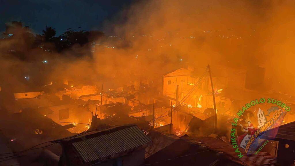 810 homeless after big, midnight fire in Basak San Nicolas