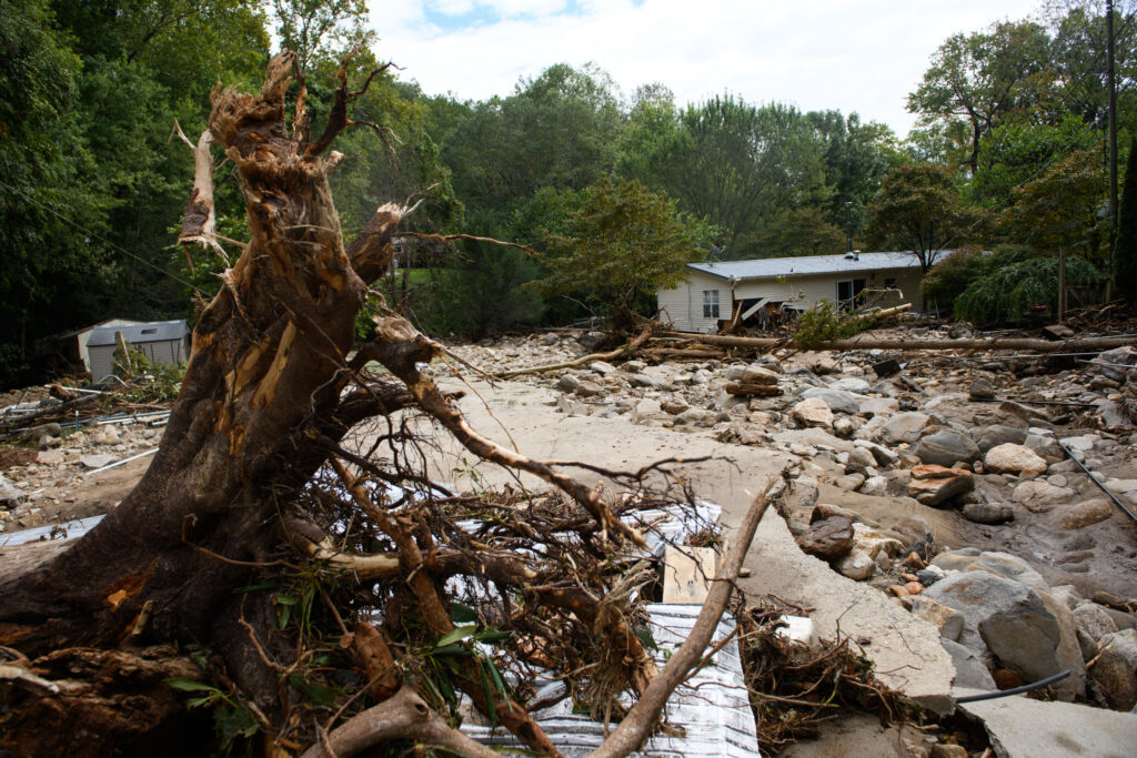 Hurricane Helene death toll hits 130. The home of Ron and Marie Grindstaff is seen in the aftermath of Hurricane Helene on September 30, 2024 in Old Fort, North Carolina.| Melissa Sue/ Getty Images via AFP