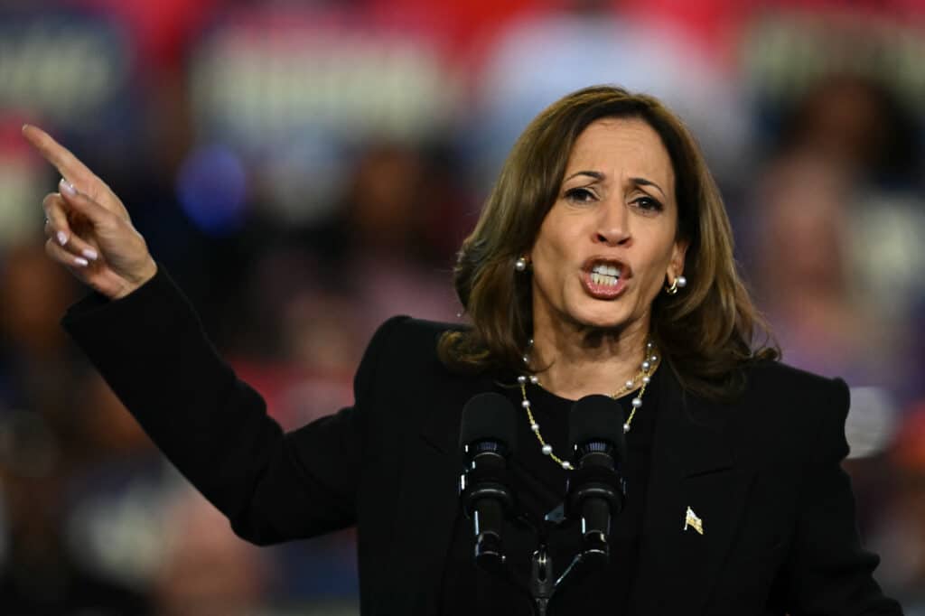 Harris fends off ‘garbage’ fallout, Trump pushes 'cheating' claims. In photo is US Vice President Kamala Harris.