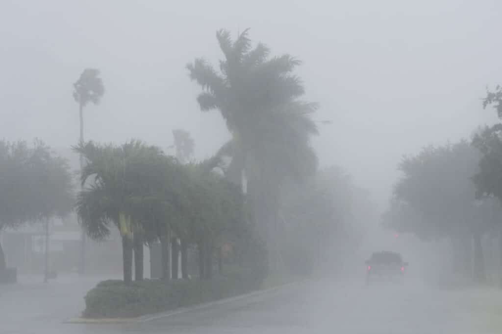 Hurricane Milton slams Florida, leaving 1.9M without power. A Lee County Sheriff's officer patrols the streets of Cape Coral, Fla., as heavy rain falls ahead of Hurricane Milton, Wednesday, Oct. 9, 2024. |AP Photo/Marta Lavandier