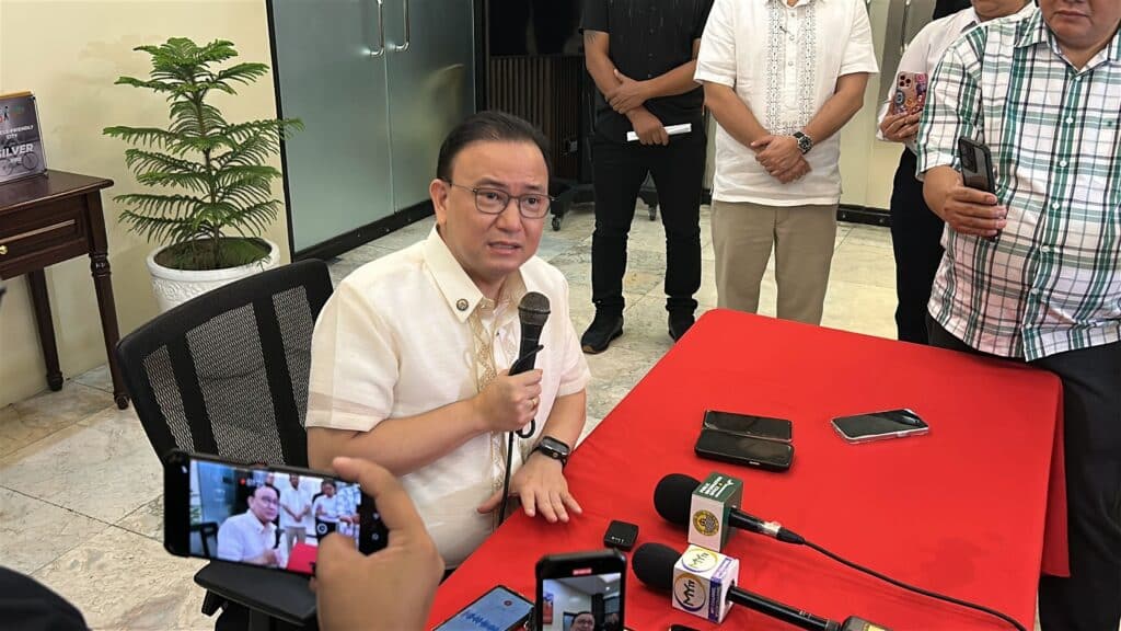 Cebu City acting mayor Raymond Alvin Garcia answered some questions from the reporters on Monday, Oct. 8, at the Cebu City Hall. | CDND Photo by Niña Mae Oliverio