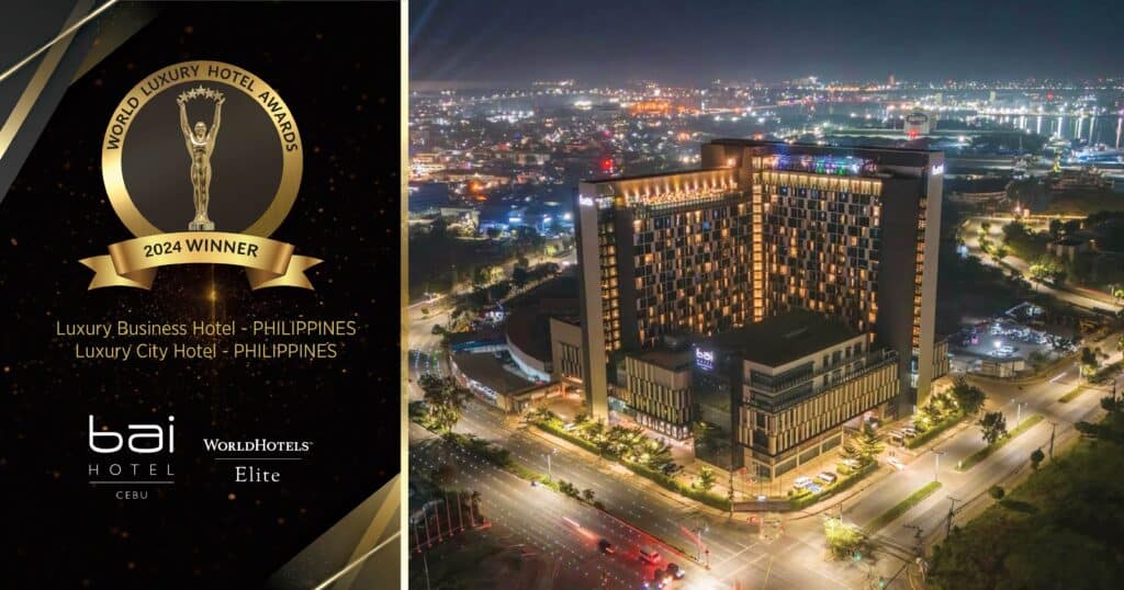 bai Hotel Cebu recognized at World Luxury Awards, wins Luxury Business and City Hotel