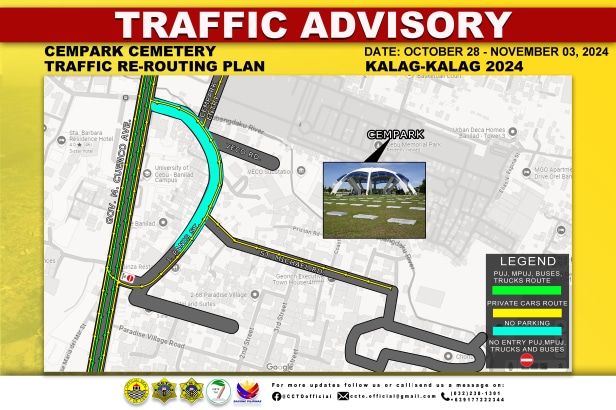 Traffic Rerouting scheme for Cempark Cemetery