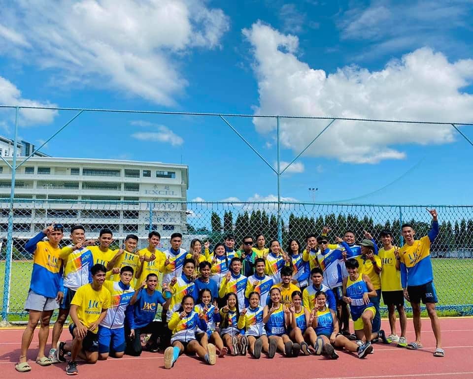 UC Webmasters' track and field team pose for a group photo in last year's Cesafi athletics meet. | Contributed photo