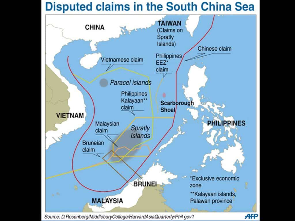 Vietnam condemns China's 'brutal behaviour' in fisher attack. -- Photo is the disputed South China Sea. | AFP [INQUIRER FILE]