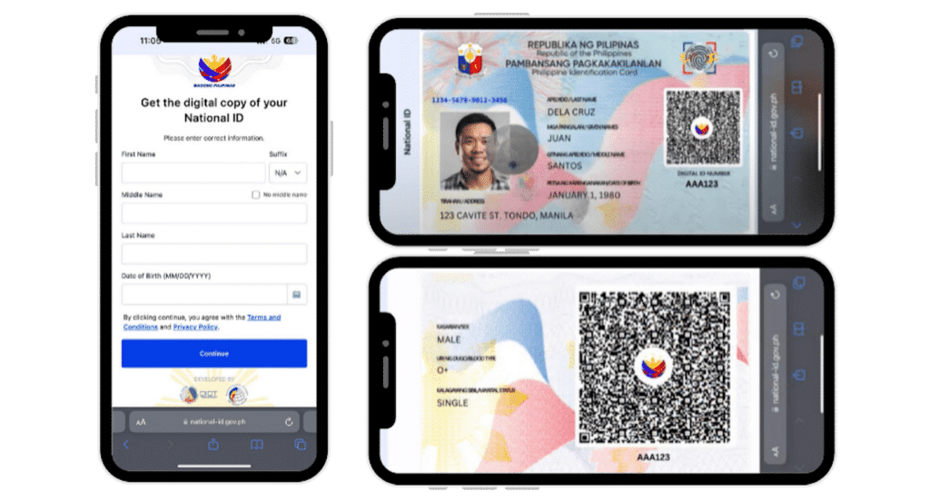 Here is the sample of the Digital National ID once accessed or downloaded. | Courtesy of PSA