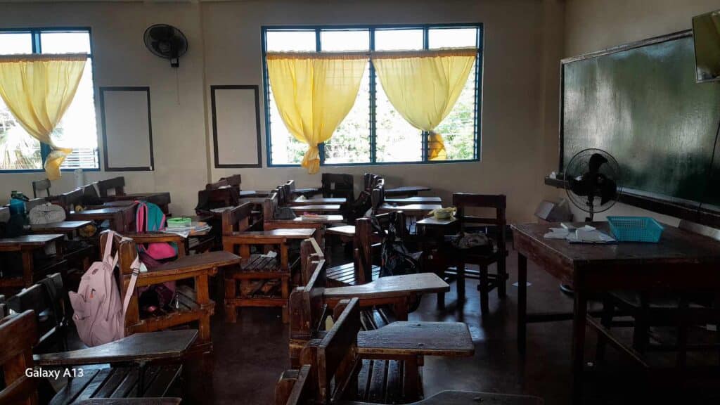 Negros High School classroom