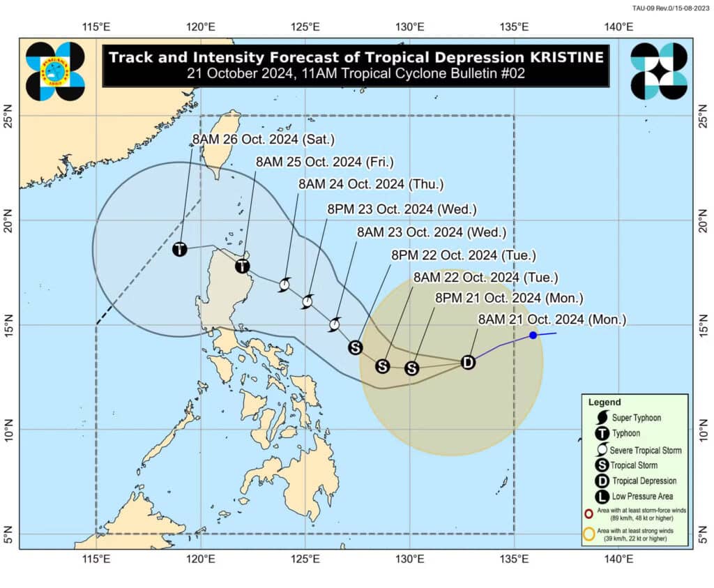 Bicol region on red alert due to Tropical Depression Kristine