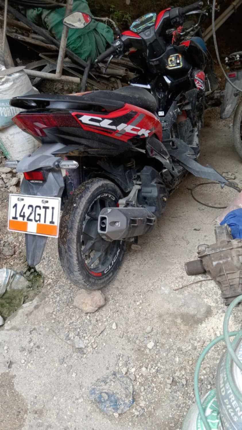 Motorcycle rider killed by falling rock in Naga City, Cebu