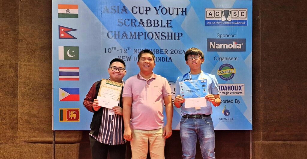 Cebuano scrabble prodigies excel in Asia Cup Youth Championships. Lear Jet Dela Cruz (left) and Lord Garnett Talisic (right). | Contributed photos