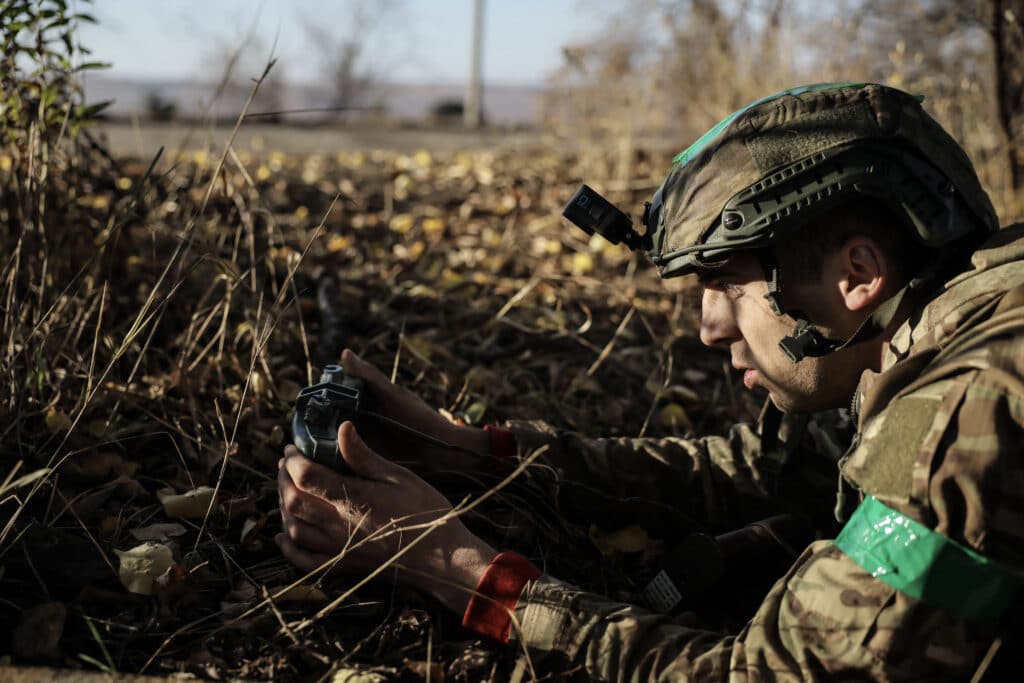 Ukraine to allies: Act before North Korean troops reach the front. This handout photograph taken and released by the Press service of the 24th mechanized brigade named after King Danylo of the Armed Forces of Ukraine on October 30, 2024 shows an engineer of the 24th mechanized brigade named after King Danylo after the installation of anti-tank landmines along the frontline near in Donetsk region, amid the Russian invasion in Ukraine. | Photo by Press service of the 24th mechanized brigade named after King Danylo / AFP