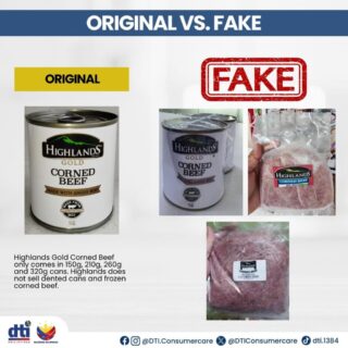 DTI to consumers: Beware of fake Highlands corned beef