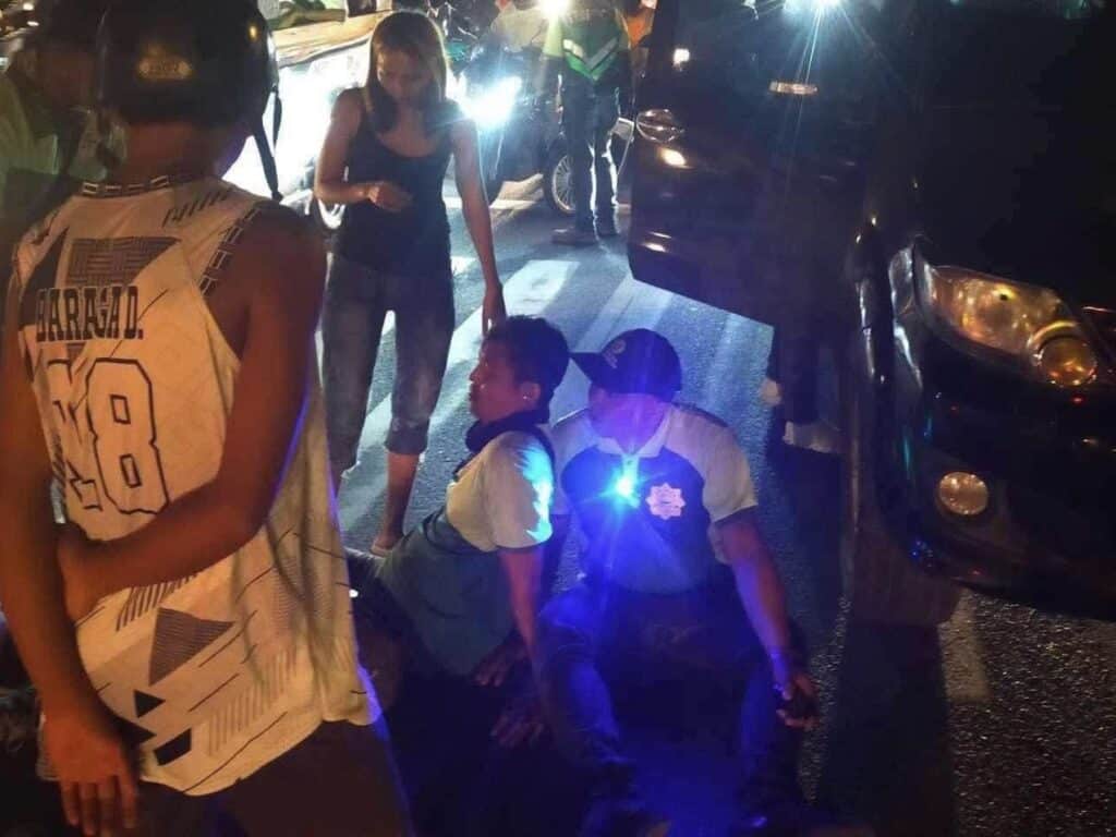 Talisay, Cebu: Traffic enforcer, helping pedestrians, hit by SUV