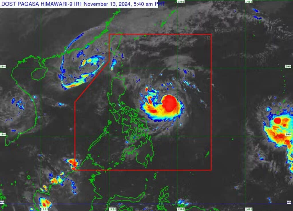 Ofel intensifies into typhoon, 6 areas under Signal No. 1