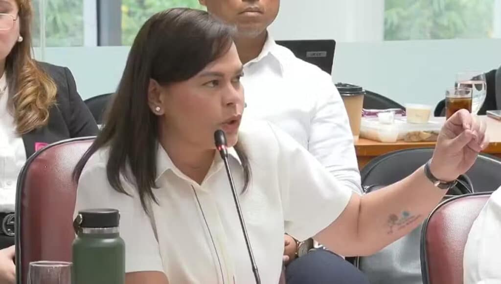 Solon on VP Duterte’s snub of NBI subpoena: Her ailment is evasion. VICE PRESIDENT Sara Duterte finally took an oath to tell the truth during the hearing of the House of Representatives committee on good government and public accountability on Monday, November 25, 2024. Duterte attended the first hearing of the panel last September 18, but she did not take an oath, before skipping the next five meetings. Photo from House of Representatives of the Philippines live feed