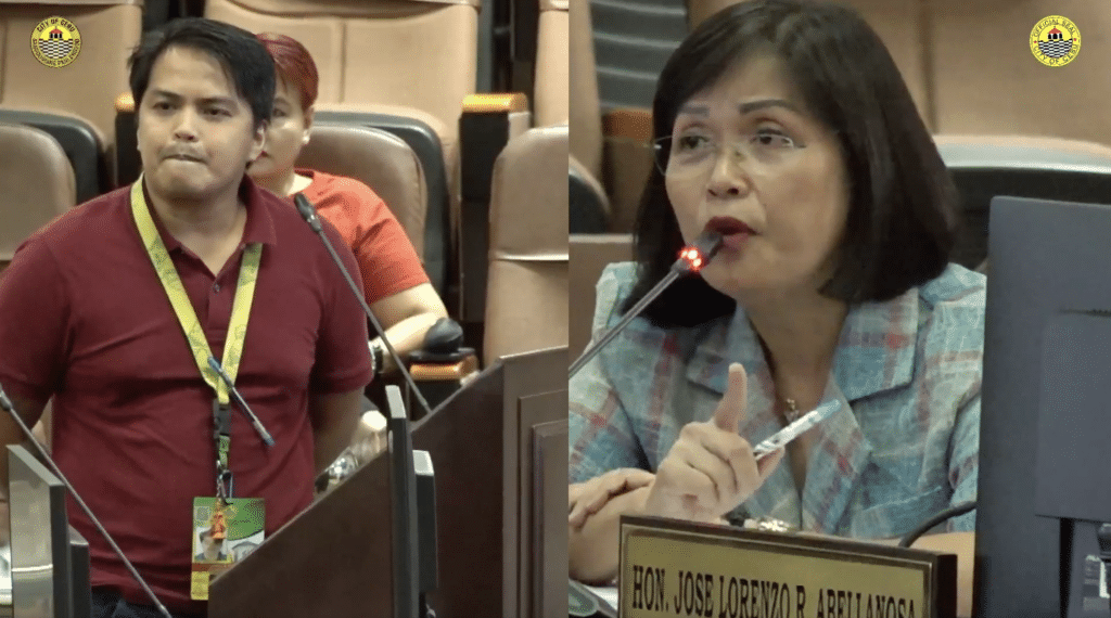 Cebu City engineer’s ‘arrogance’ over CCMC transparency slammed. In photo are Councilor Mary Ann Delos Santos called out DEPW head Engineer Lowell Corminal during an executive session on November 7, describing his handling of the council's inquiries as "arrogant." | Sangguniang Panlungsod Cebu City - Secretariat