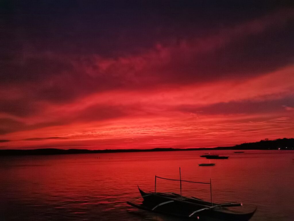 red sky