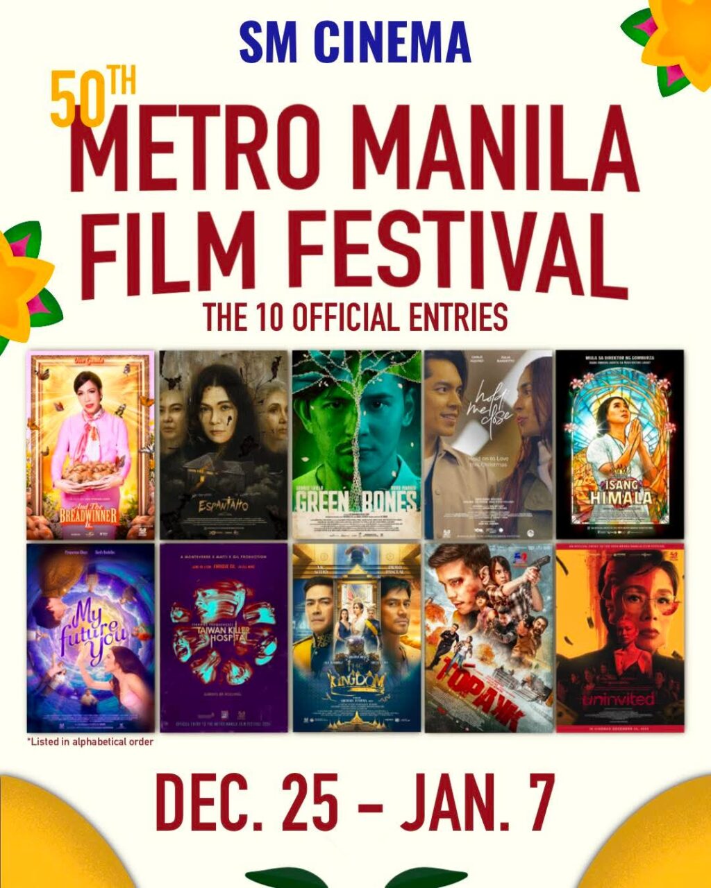 Your guide to the Metro Manila Film Festival 2024: (MMFF 2024): Movies to watch at SM Cinemas nationwide