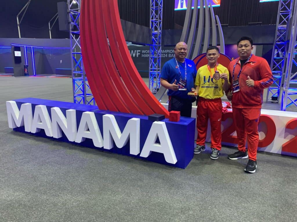 Fernando Agad secures bronze at IWF World C'ships in Bahrain