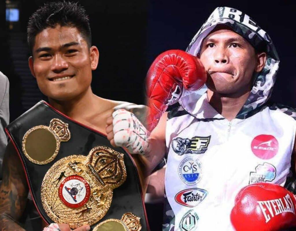 Suarez, Magsayo in top 3 of WBO super featherweight division. In photo are Mark Magsayo (left) and Charly Suarez (right). | Facebook photos