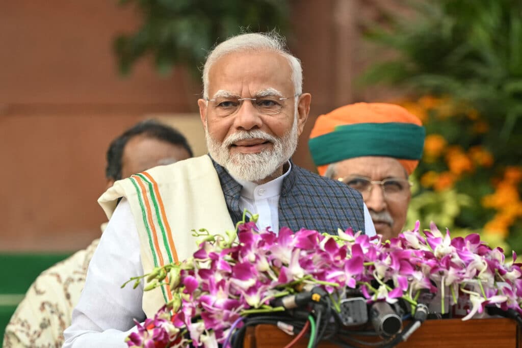 ‘You’re fired’: Message of voters in 70 countries in 2024. India's Prime Minister Narendra Modi gestures as he addresses the media upon his arrival on the first day of the winter session of the parliament in New Delhi on November 25, 2024. (Photo by Sajjad HUSSAIN / AFP)