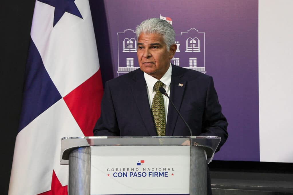 Panama's President Jose Raul Mulino gives a press conference on migration at the Presidential Palace in Panama City on December 19, 2024. | Photo by Armando ACEVEDO / AFP