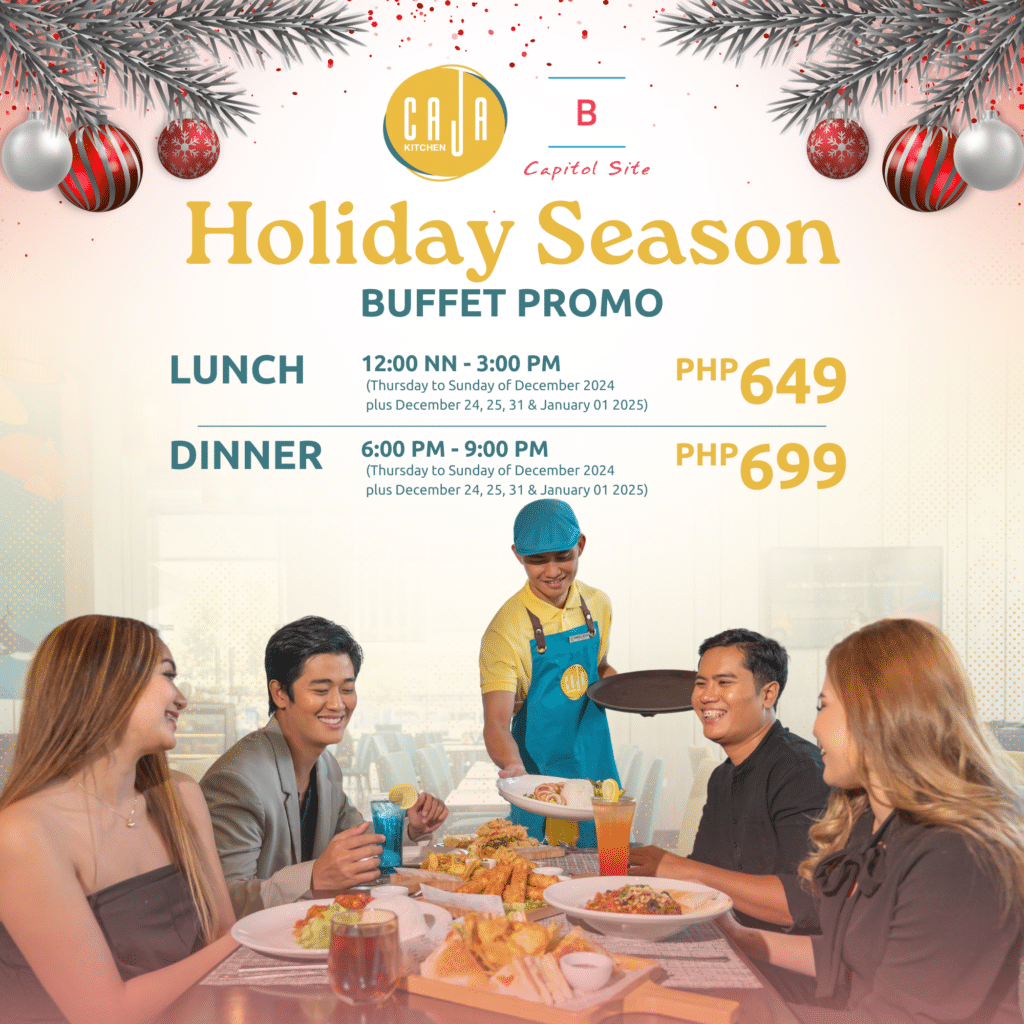 Celebrate the Holiday Season at Caja Kitchen Cebu: Misa de Gallo and Holiday Buffet rates