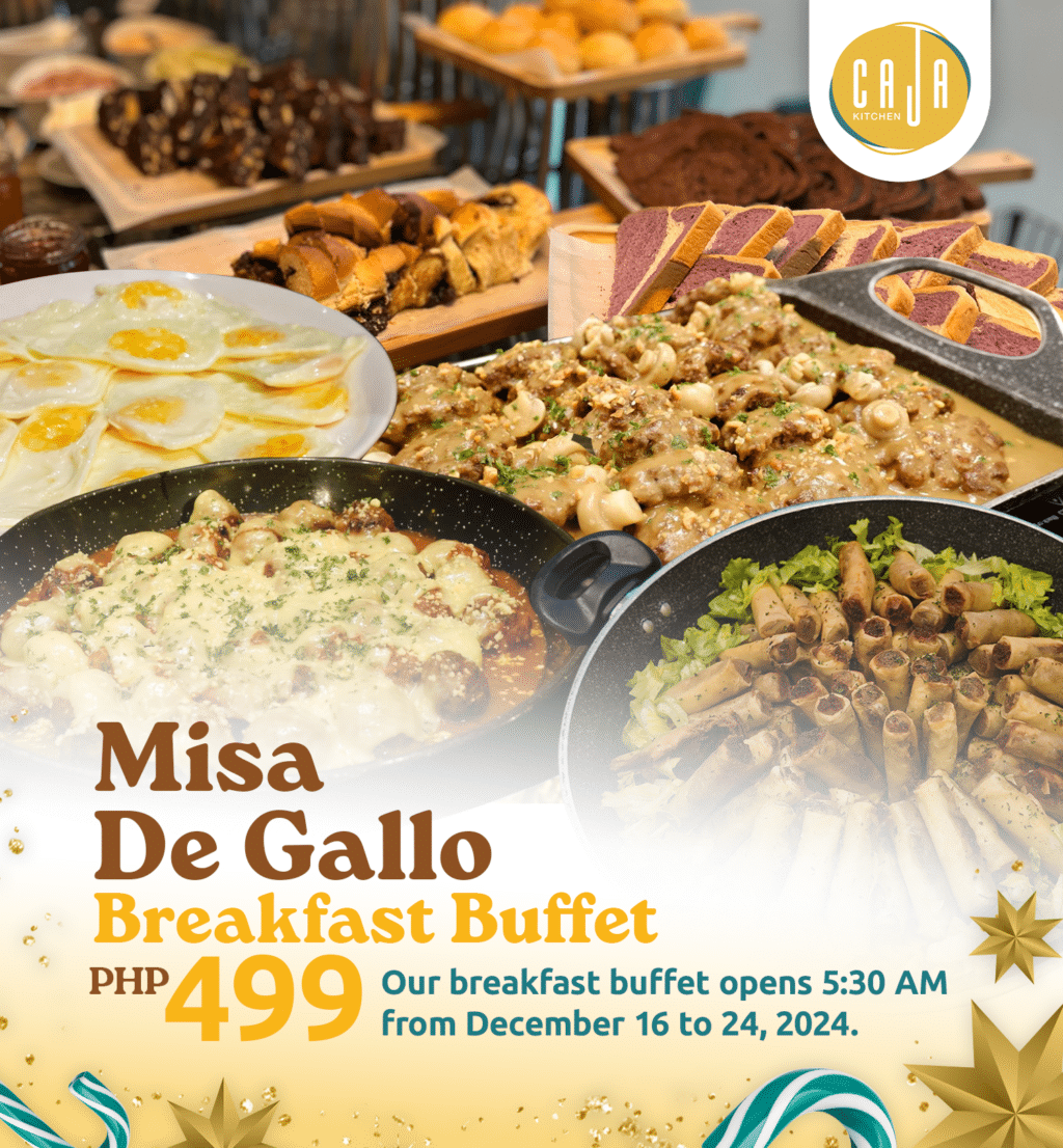 Celebrate the Holiday Season at Caja Kitchen Cebu: Misa de Gallo and Holiday Buffet rates