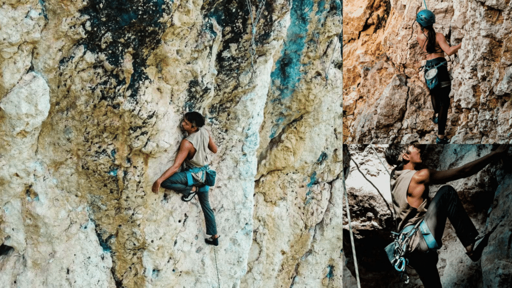 rock climbing, bouldering