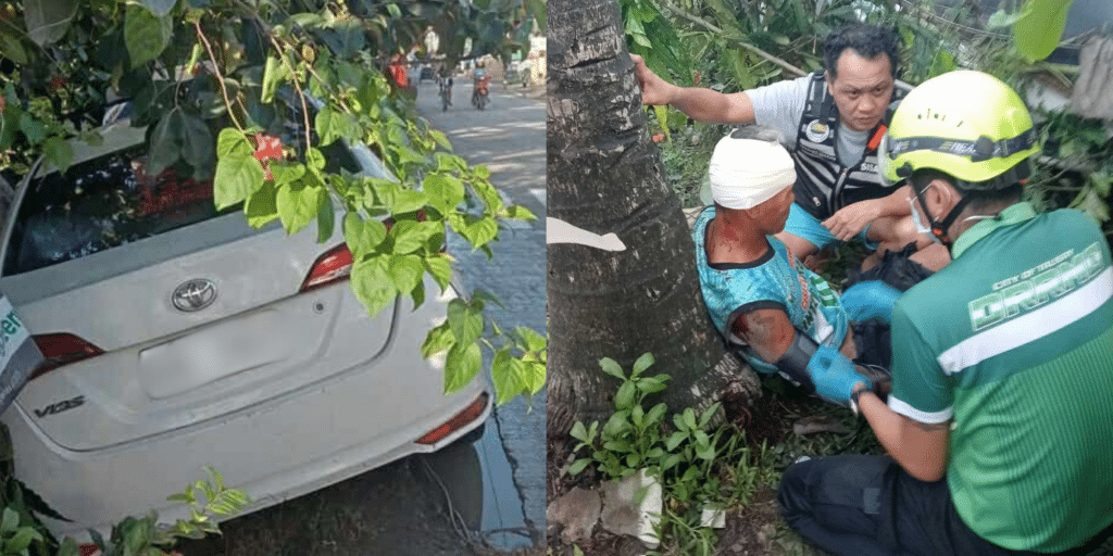 Minor crashes taxi, injures senior citizen in Talisay after spotting spider