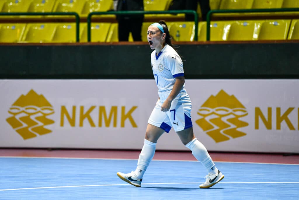 Katrina Guillou in action during the match against Turkmenistan. | AFC photo