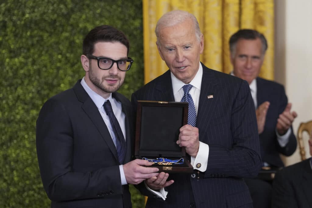 Alex Soros and Joe Biden