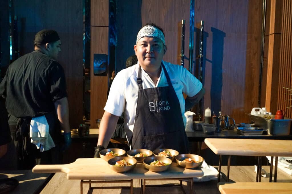 A chef at the Cebu Food and Wine Festival 2024 held at NUSTAR Resort