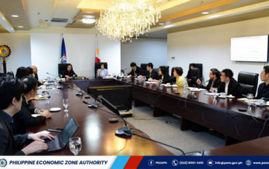 TAIWANESE DELEGATION. Philippine Economic Zone Authority (PEZA) officials meet with Taiwanese business executives at the PEZA headquarters in Pasay City on Jan. 16, 2024. The delegation is exploring ecozone development investments in the Philippines. (Courtesy of PEZA)