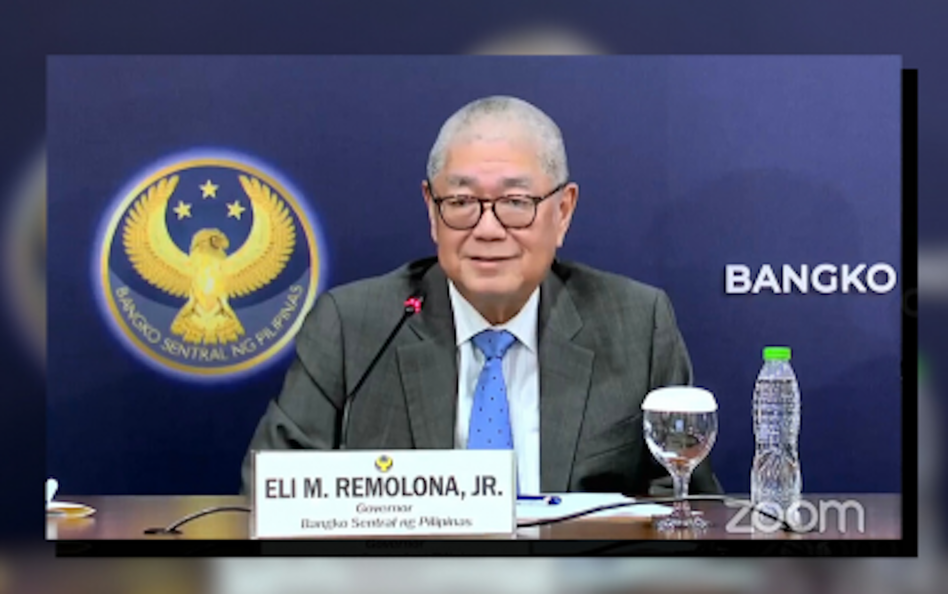 Bangko Sentral ng Pilipinas Governor Eli Remolona Jr. (Photo from BSP’s Facebook page)