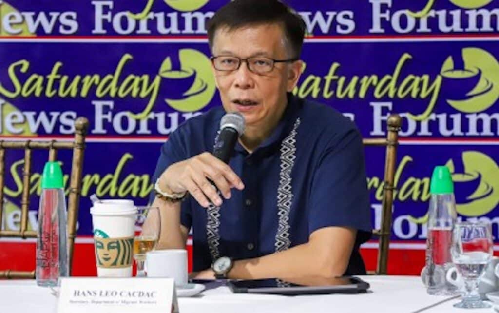 Slain OFW in Kuwait: PH gov't to seek justice - Cacdac. Migrant Workers Secretary Hans Leo Cacdac (PNA photo by Robert Alfiler)