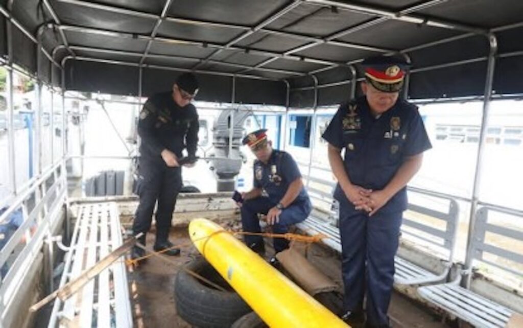 Recovered submarine drone: National security implications cited. (Photo courtesy of PRO-5)