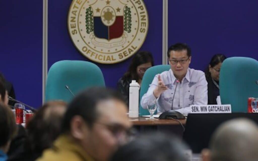 Bestlink trip, scam targeting teachers: senator calls for accountability. In photo is Senator Sherwin Gatchalian (PNA photo by Avito Dalan)