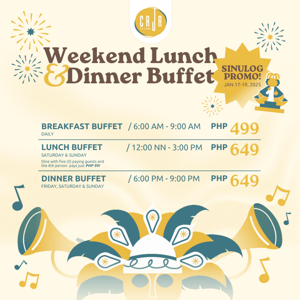 an infographicabout a dinner and luch buffet rates for a hotel